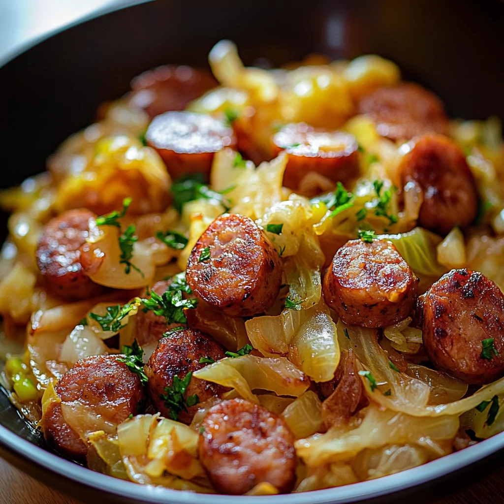 Delicious Fried Cabbage And Sausage Recipe Delicious Fried Cabbage And Sausage Recipe