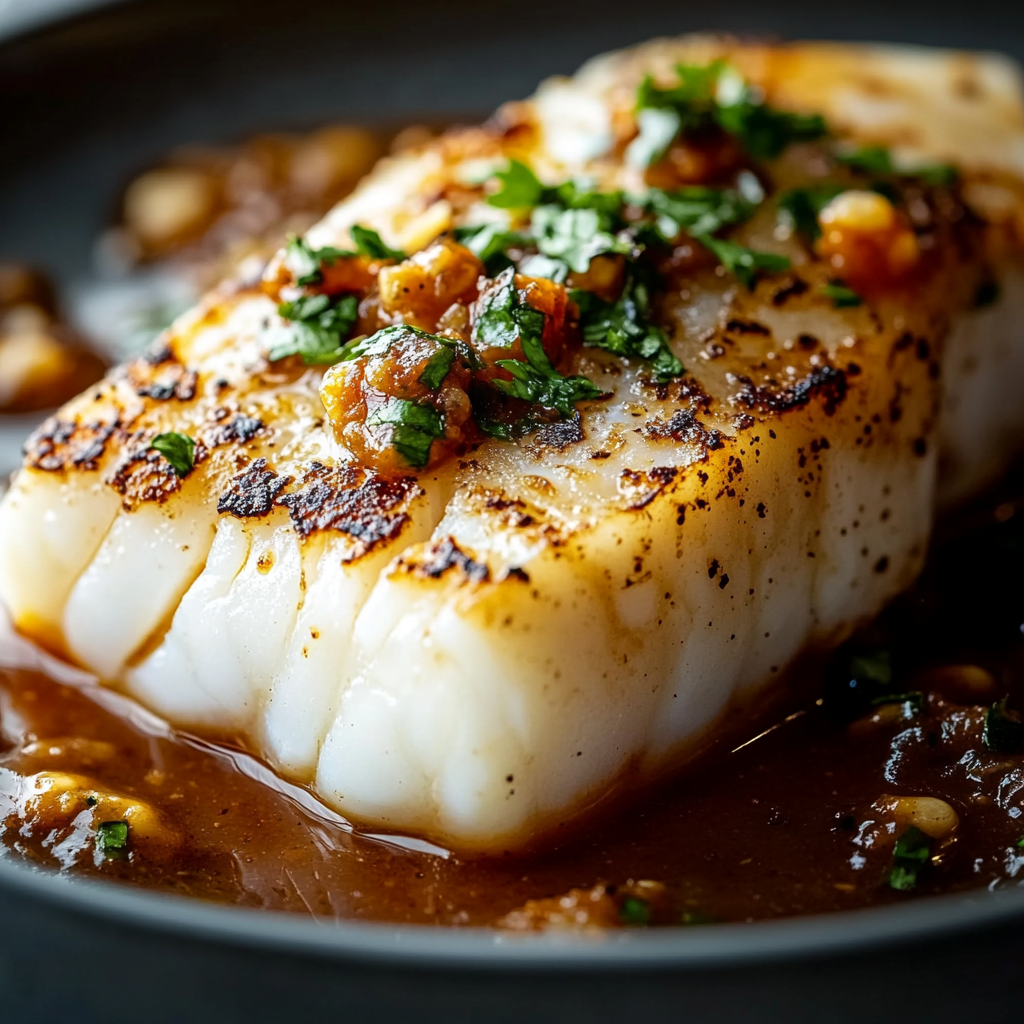 Delicious Grilled Cod With Romesco Sauce Recipe