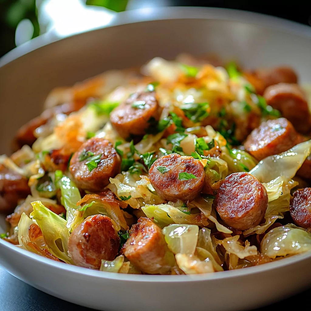 Delicious Fried Cabbage And Sausage Recipe Delicious Fried Cabbage And Sausage Recipe