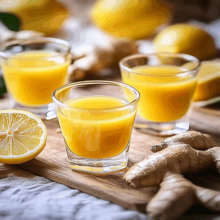 Ginger Lemon Immunity Shots